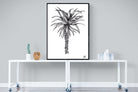 Aloe Illustration-Wall_Art-90 x 120cm-Mounted Canvas-Black-Pixalot