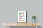 Alphabet-Wall_Art-45 x 60cm-Mounted Canvas-Black-Pixalot