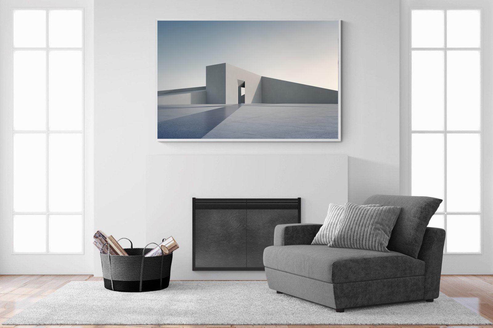 Angular-Wall_Art-150 x 100cm-Mounted Canvas-White-Pixalot