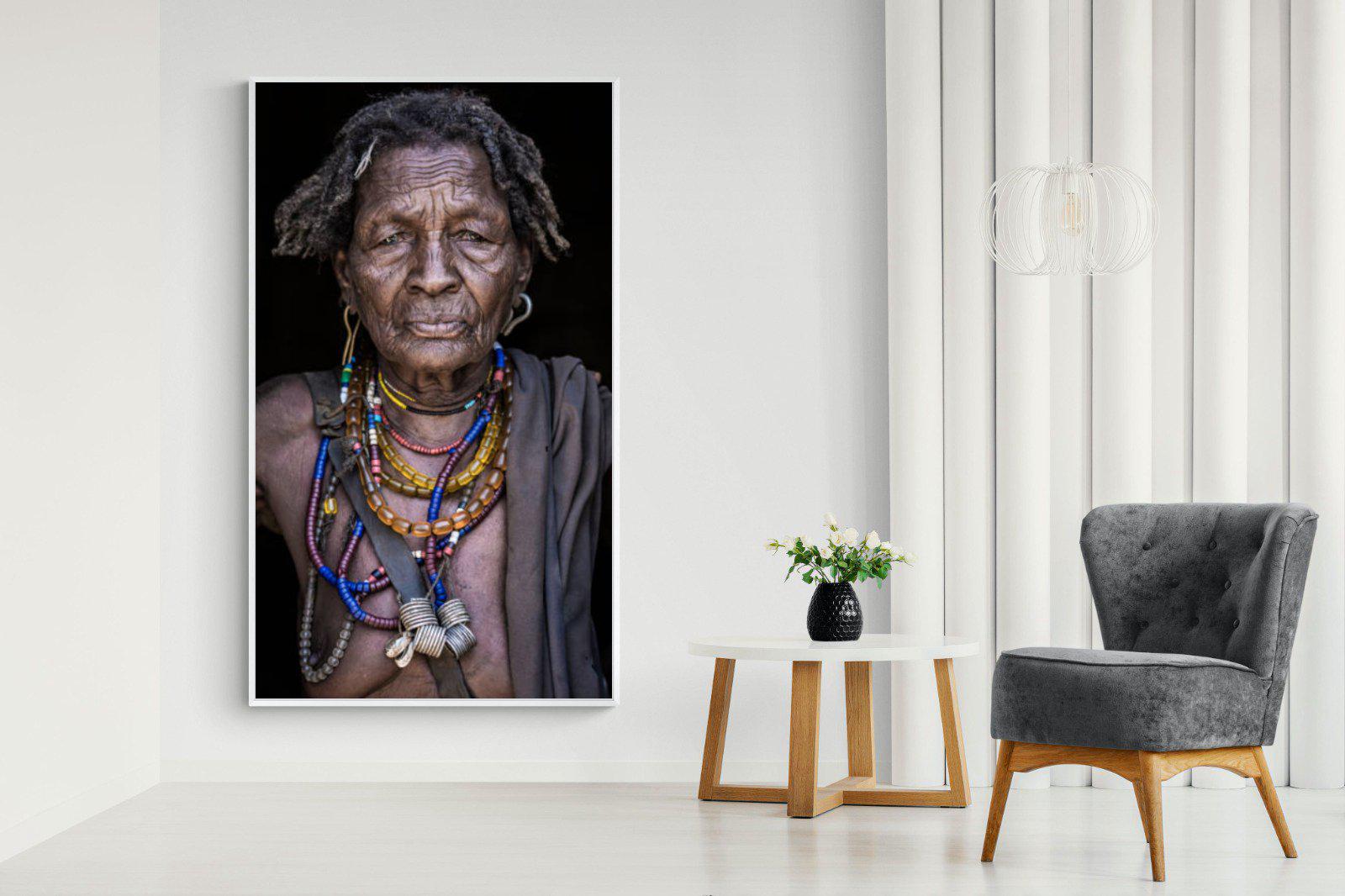 Arbore Tribe-Wall_Art-130 x 220cm-Mounted Canvas-White-Pixalot