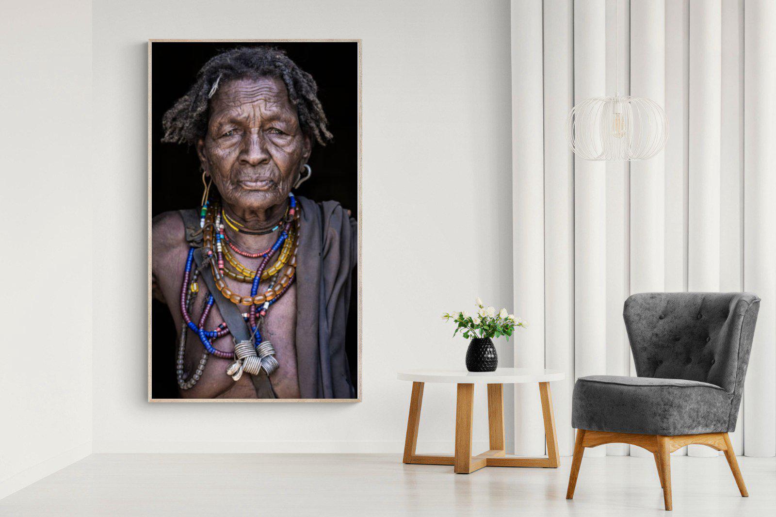 Arbore Tribe-Wall_Art-130 x 220cm-Mounted Canvas-Wood-Pixalot