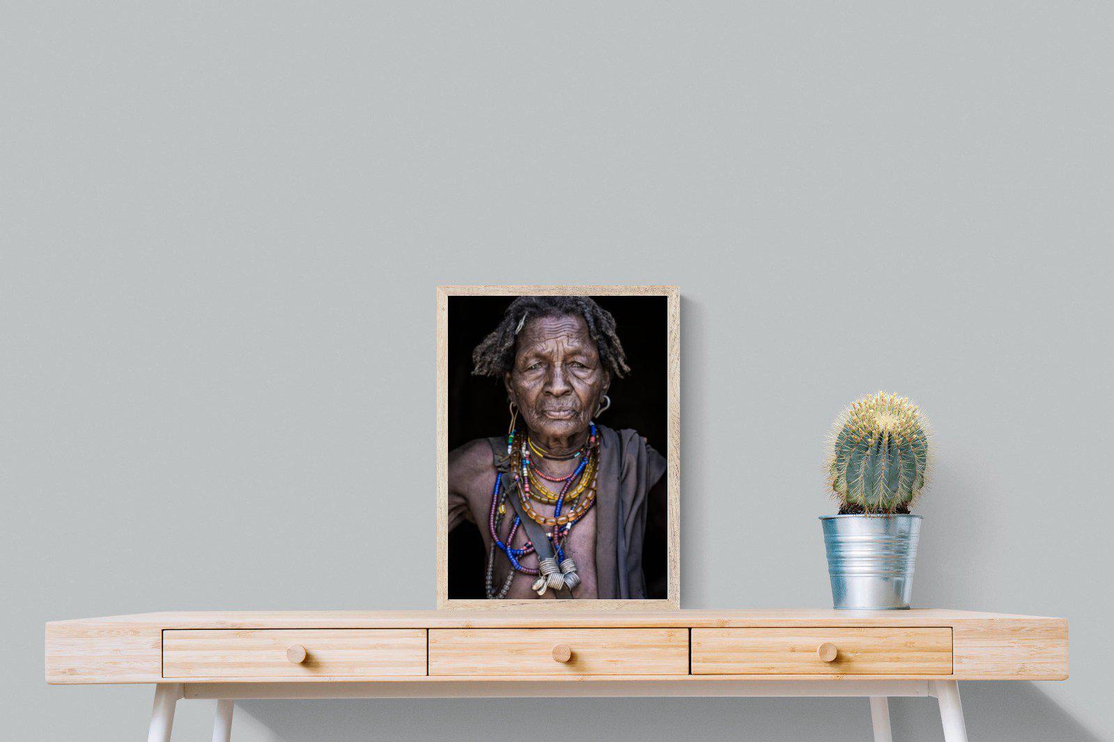 Arbore Tribe-Wall_Art-45 x 60cm-Mounted Canvas-Wood-Pixalot