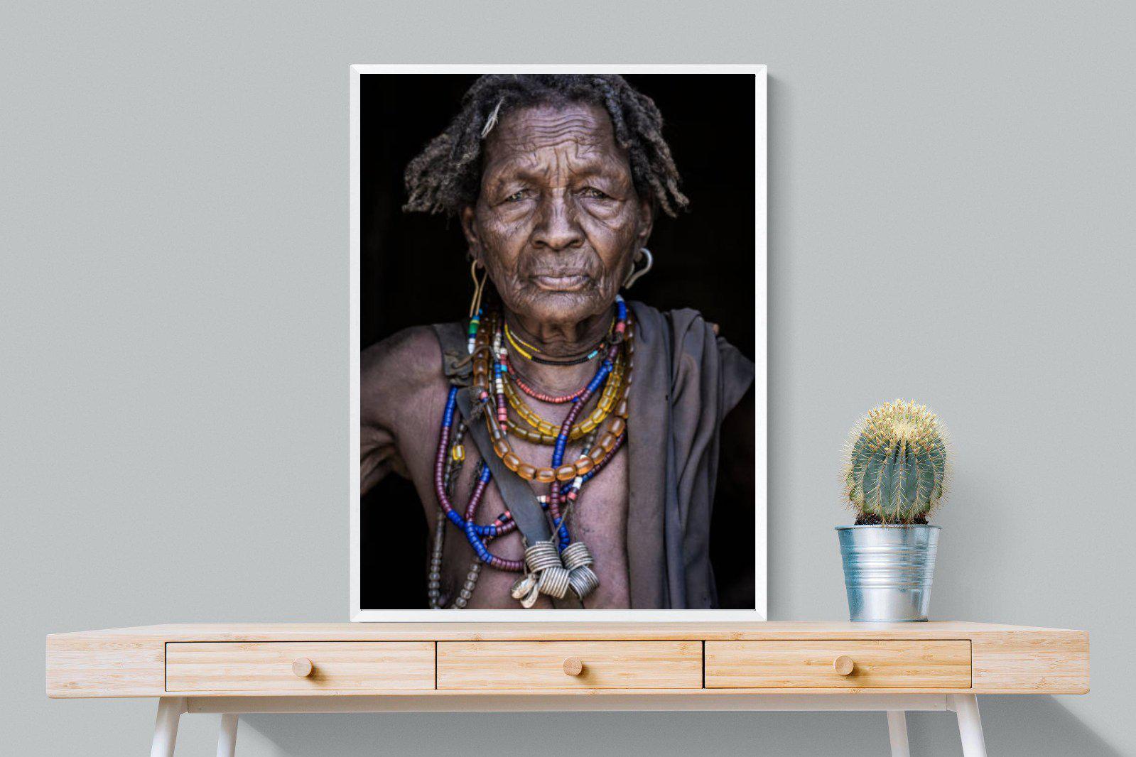 Arbore Tribe-Wall_Art-75 x 100cm-Mounted Canvas-White-Pixalot