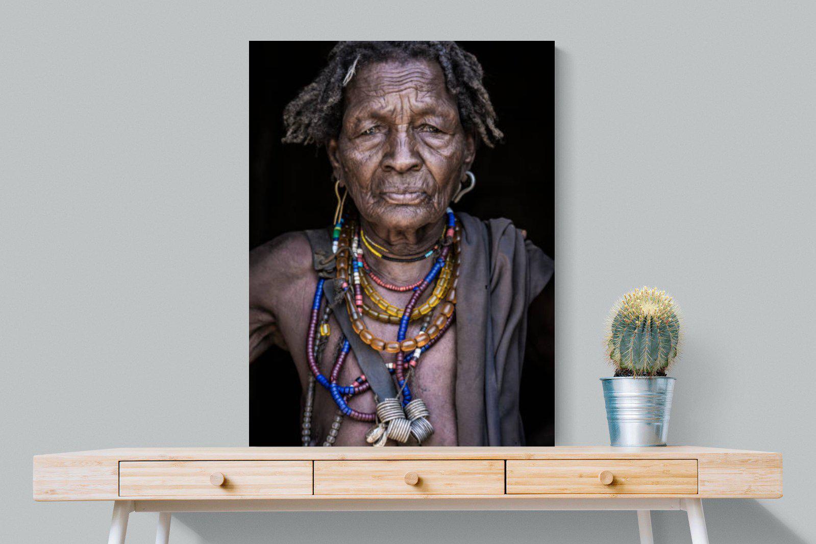 Arbore Tribe-Wall_Art-75 x 100cm-Mounted Canvas-No Frame-Pixalot