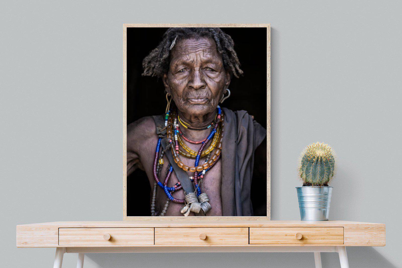 Arbore Tribe-Wall_Art-75 x 100cm-Mounted Canvas-Wood-Pixalot