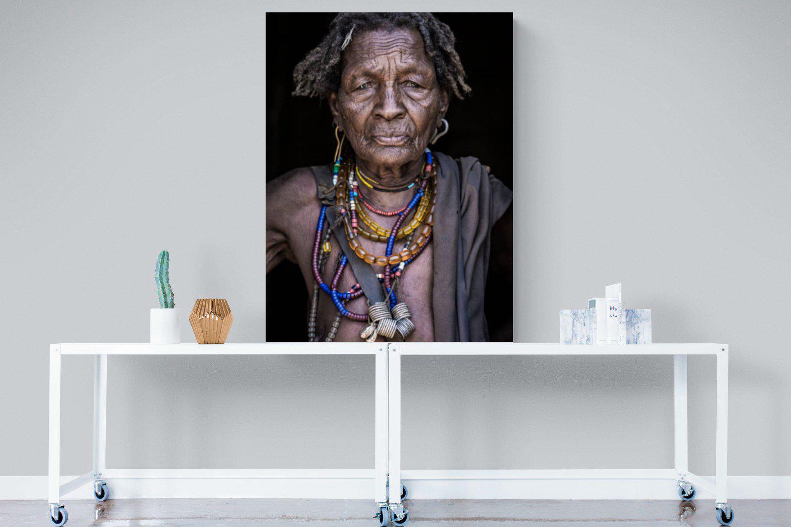 Arbore Tribe-Wall_Art-90 x 120cm-Mounted Canvas-No Frame-Pixalot