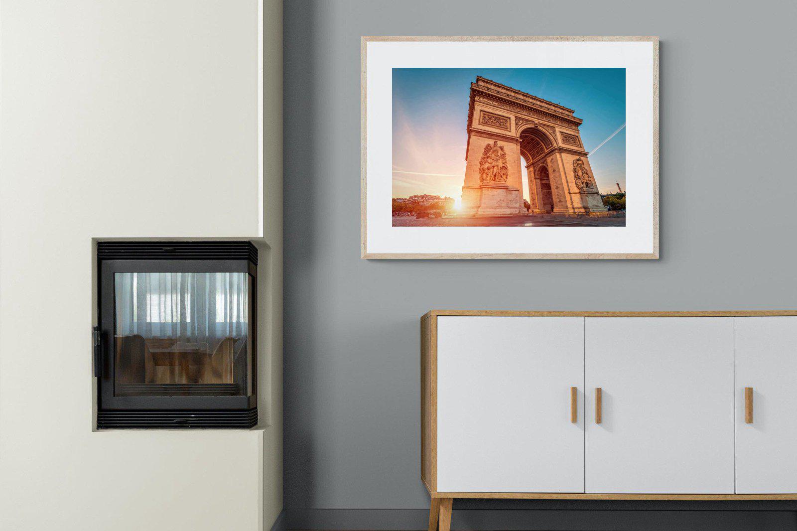 Arc de Triomphe-Wall_Art-100 x 75cm-Framed Print-Wood-Pixalot