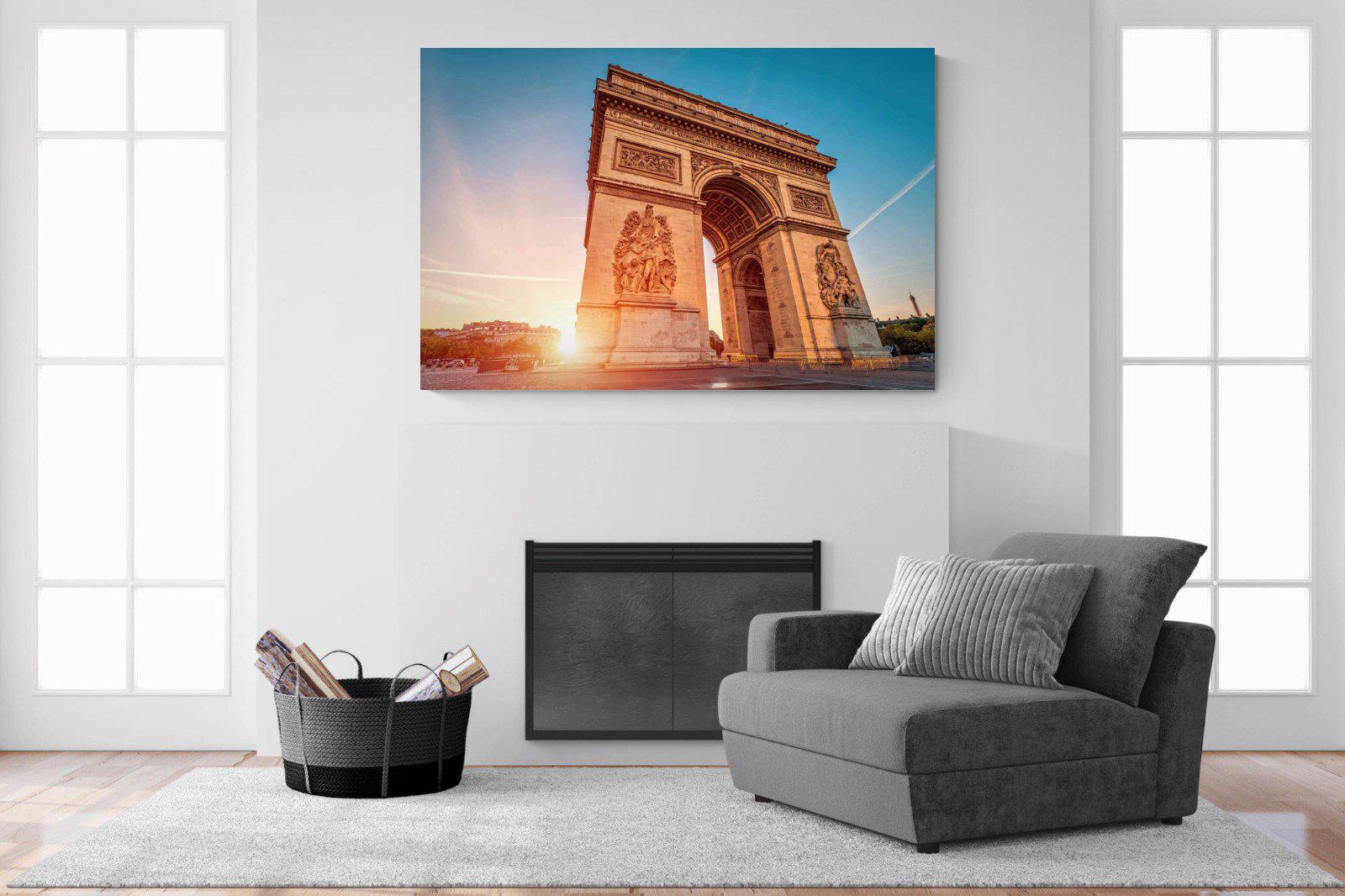 Arc de Triomphe-Wall_Art-150 x 100cm-Mounted Canvas-No Frame-Pixalot