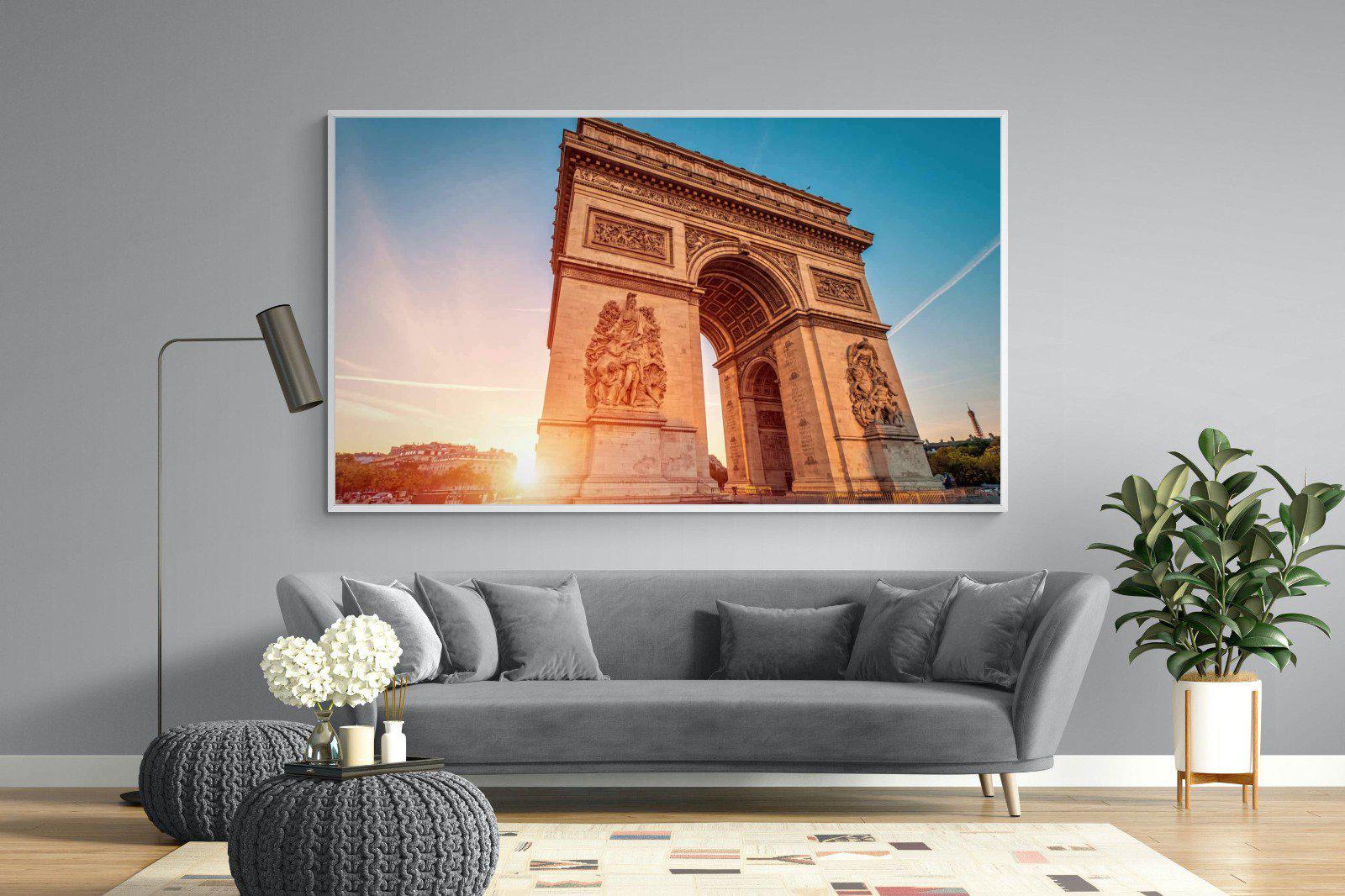 Arc de Triomphe-Wall_Art-220 x 130cm-Mounted Canvas-White-Pixalot