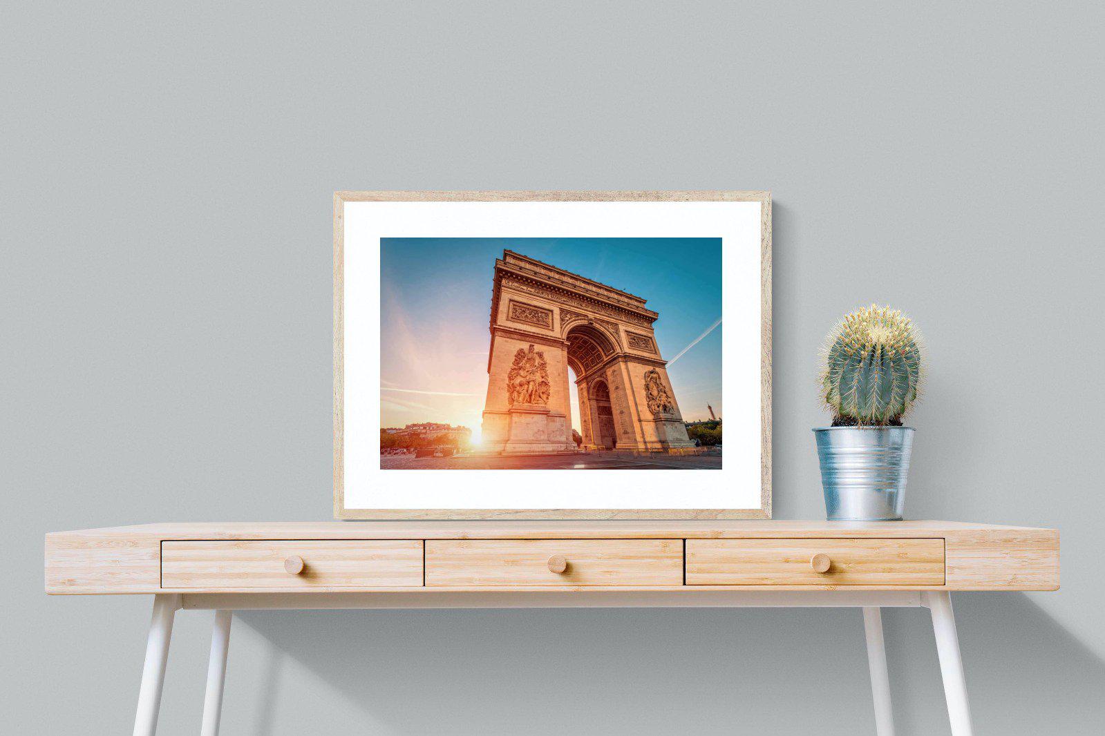 Arc de Triomphe-Wall_Art-80 x 60cm-Framed Print-Wood-Pixalot