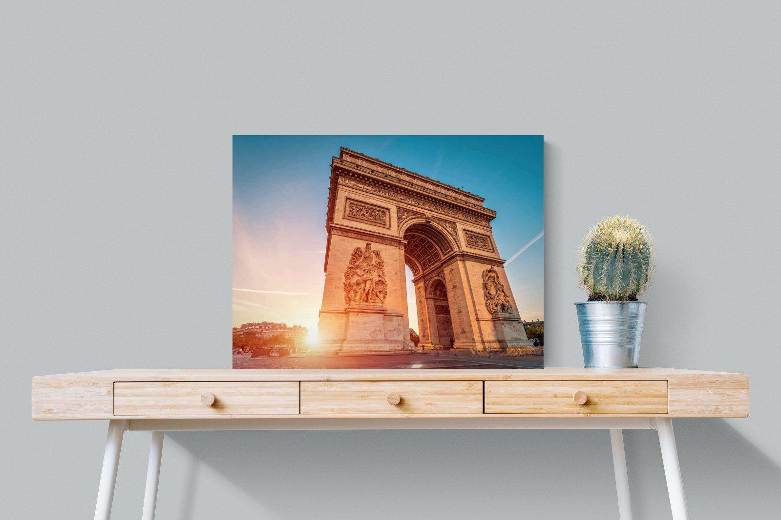 Arc de Triomphe-Wall_Art-80 x 60cm-Mounted Canvas-No Frame-Pixalot