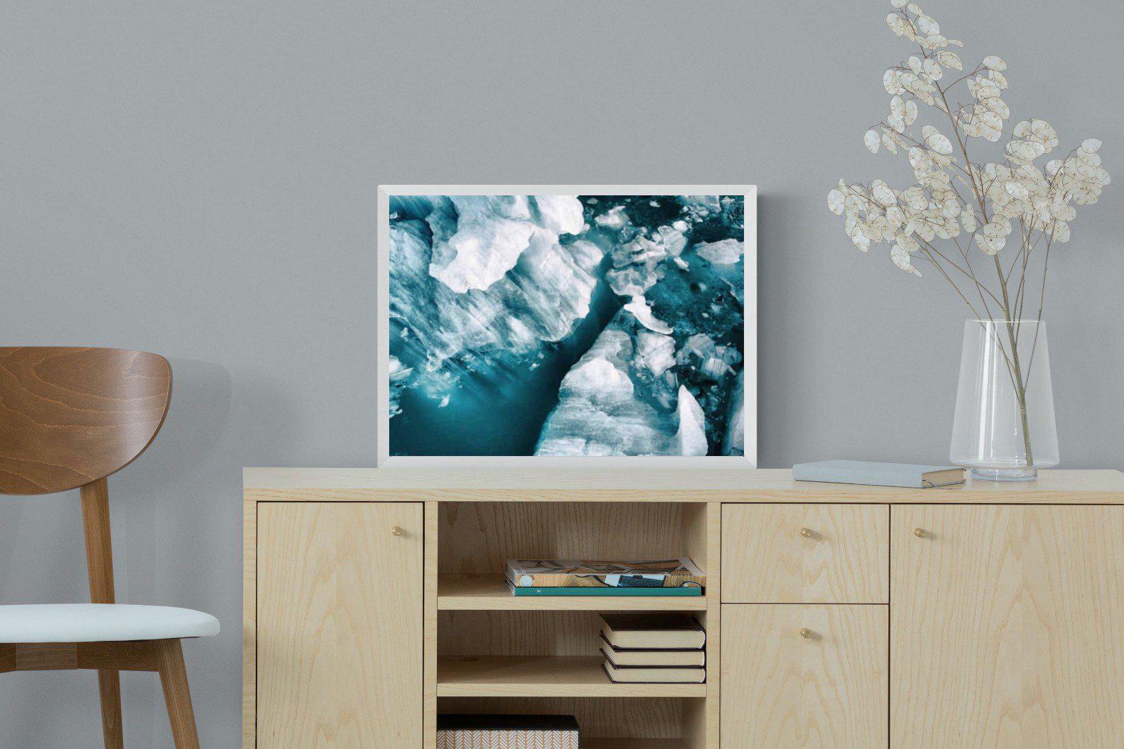 Arctic Lake-Wall_Art-60 x 45cm-Mounted Canvas-White-Pixalot