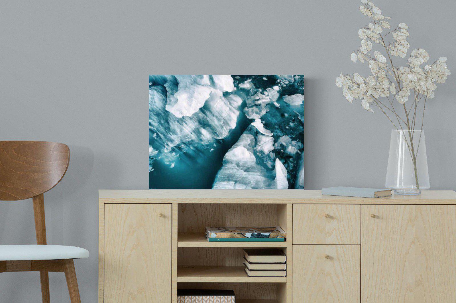 Arctic Lake-Wall_Art-60 x 45cm-Mounted Canvas-No Frame-Pixalot