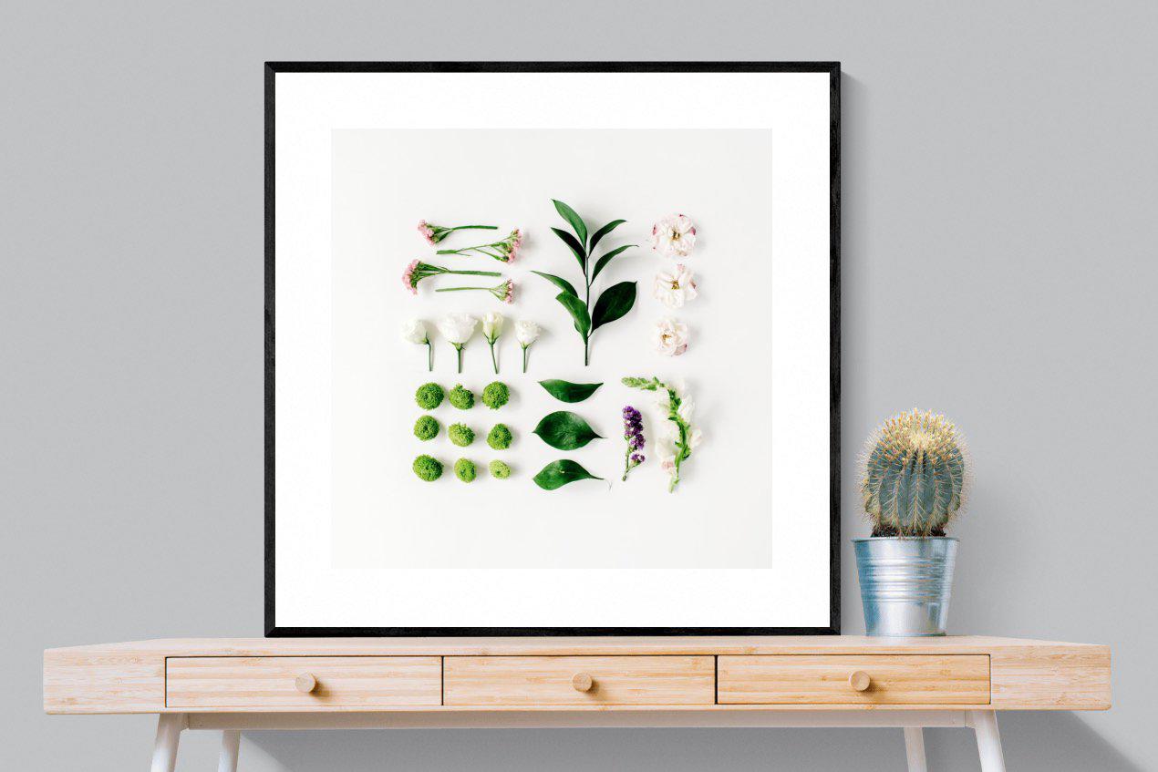 Arrangement-Wall_Art-100 x 100cm-Framed Print-Black-Pixalot