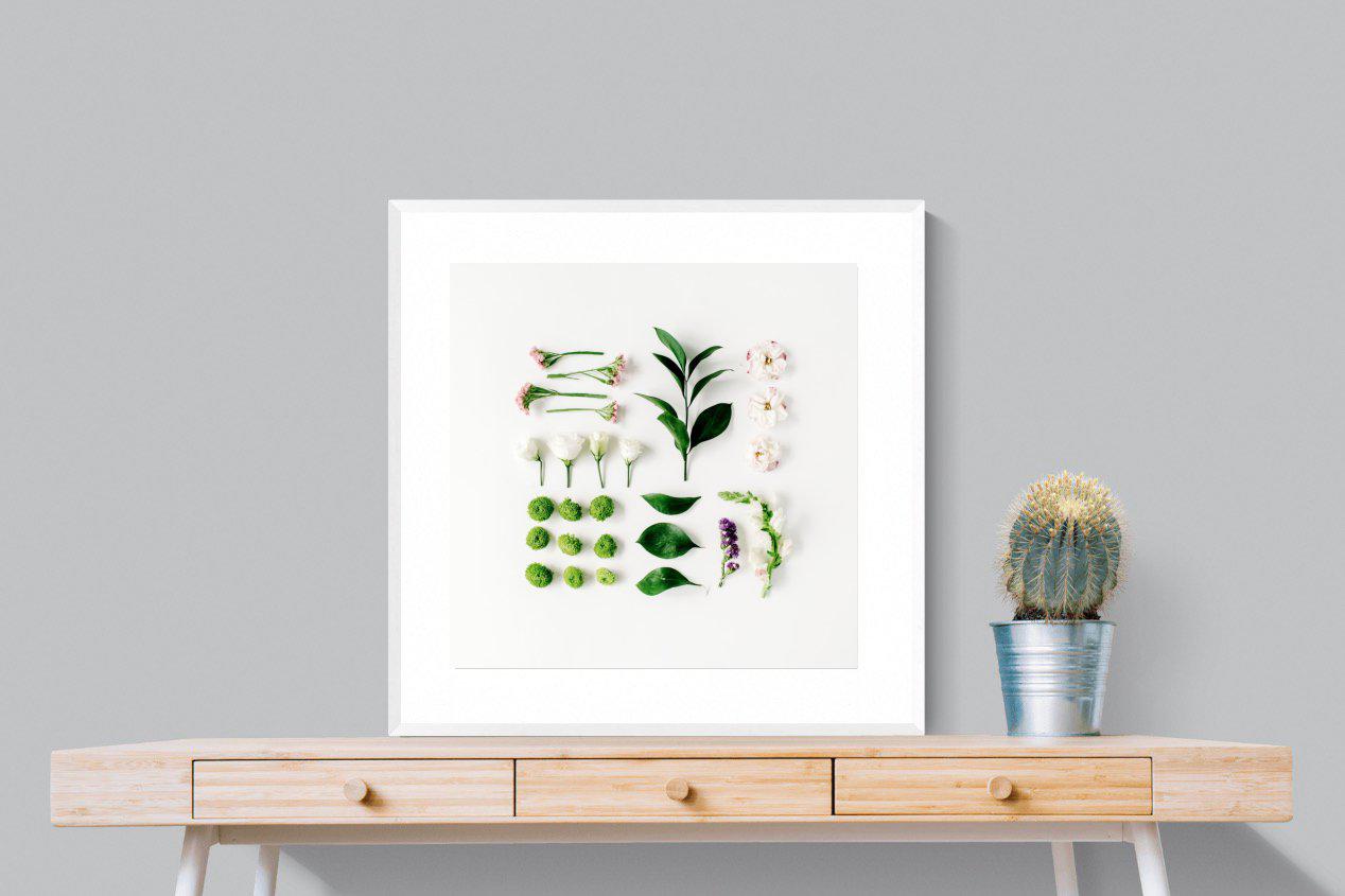 Arrangement-Wall_Art-80 x 80cm-Framed Print-White-Pixalot