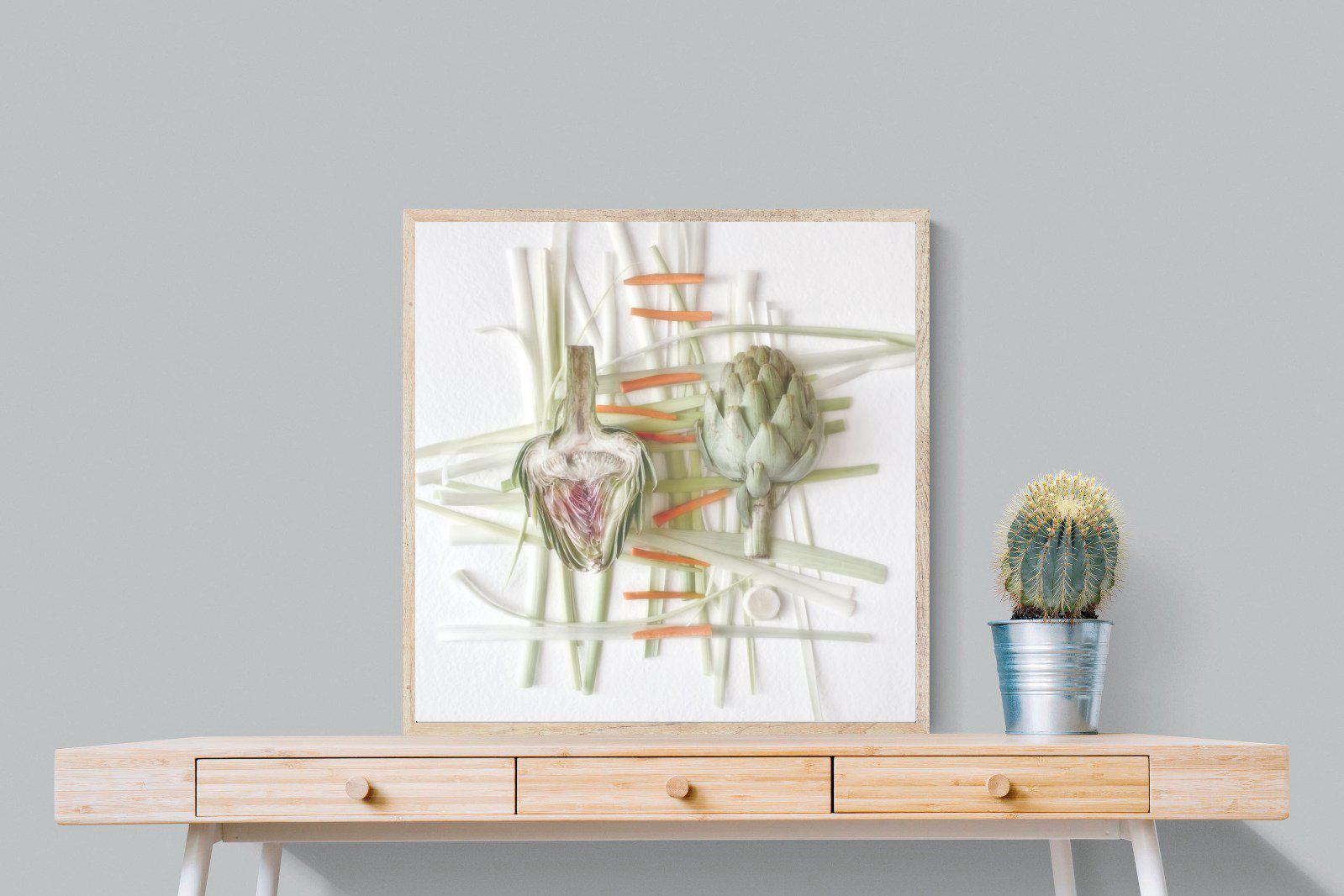 Artichokes-Wall_Art-80 x 80cm-Mounted Canvas-Wood-Pixalot