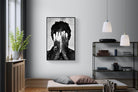 Artist-Wall_Art-100 x 150cm-Mounted Canvas-Black-Pixalot