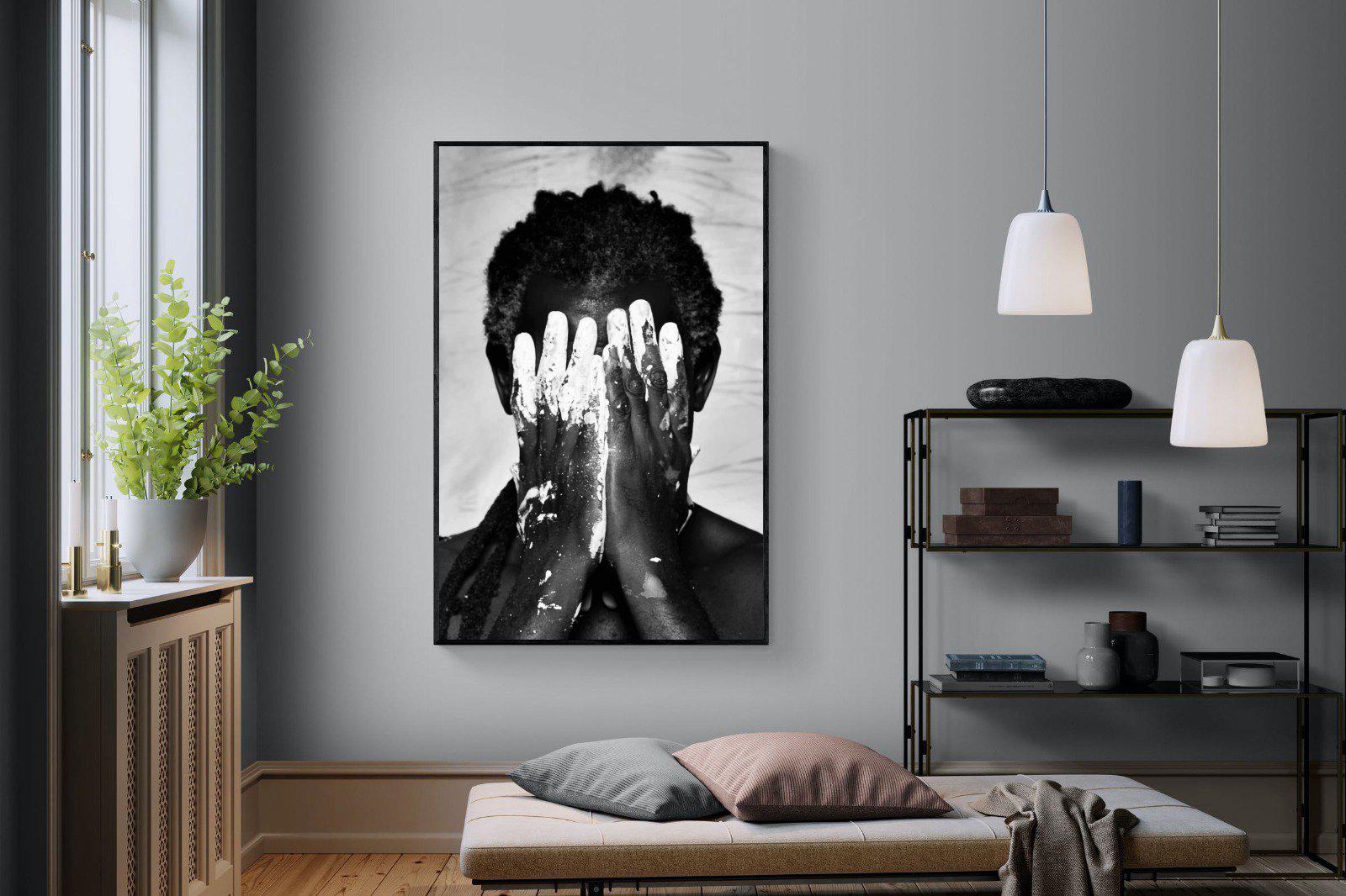 Artist-Wall_Art-120 x 180cm-Mounted Canvas-Black-Pixalot