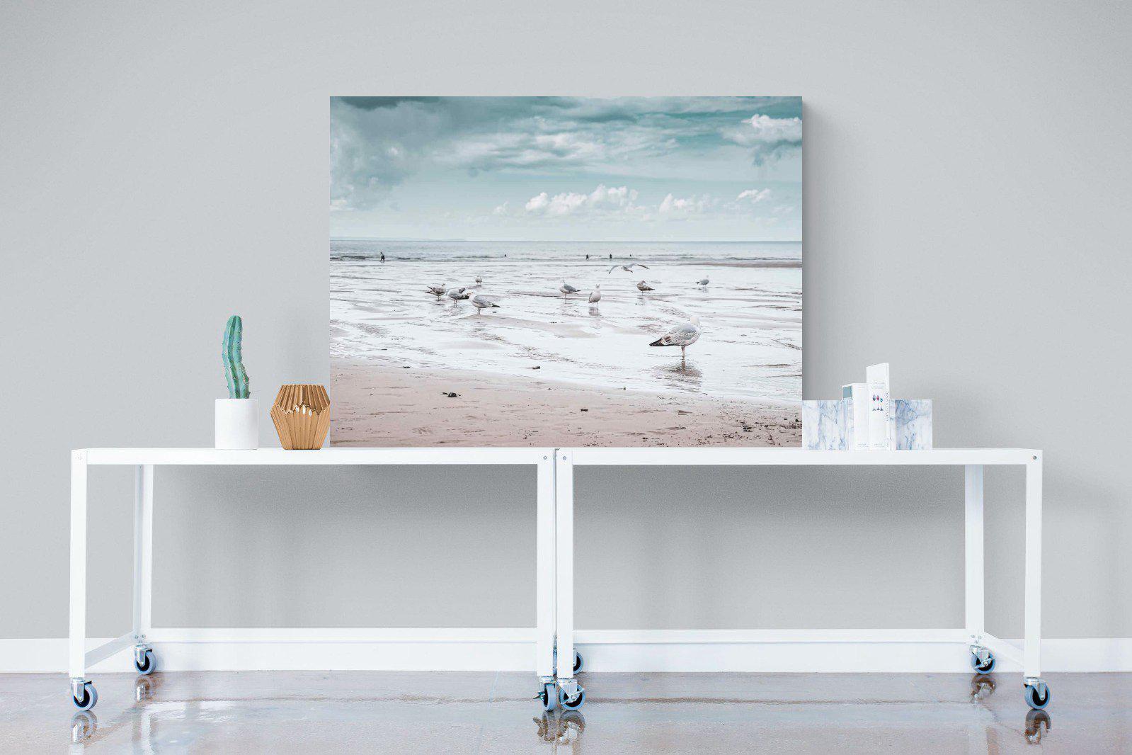 Atlantic Beach-Wall_Art-120 x 90cm-Mounted Canvas-No Frame-Pixalot