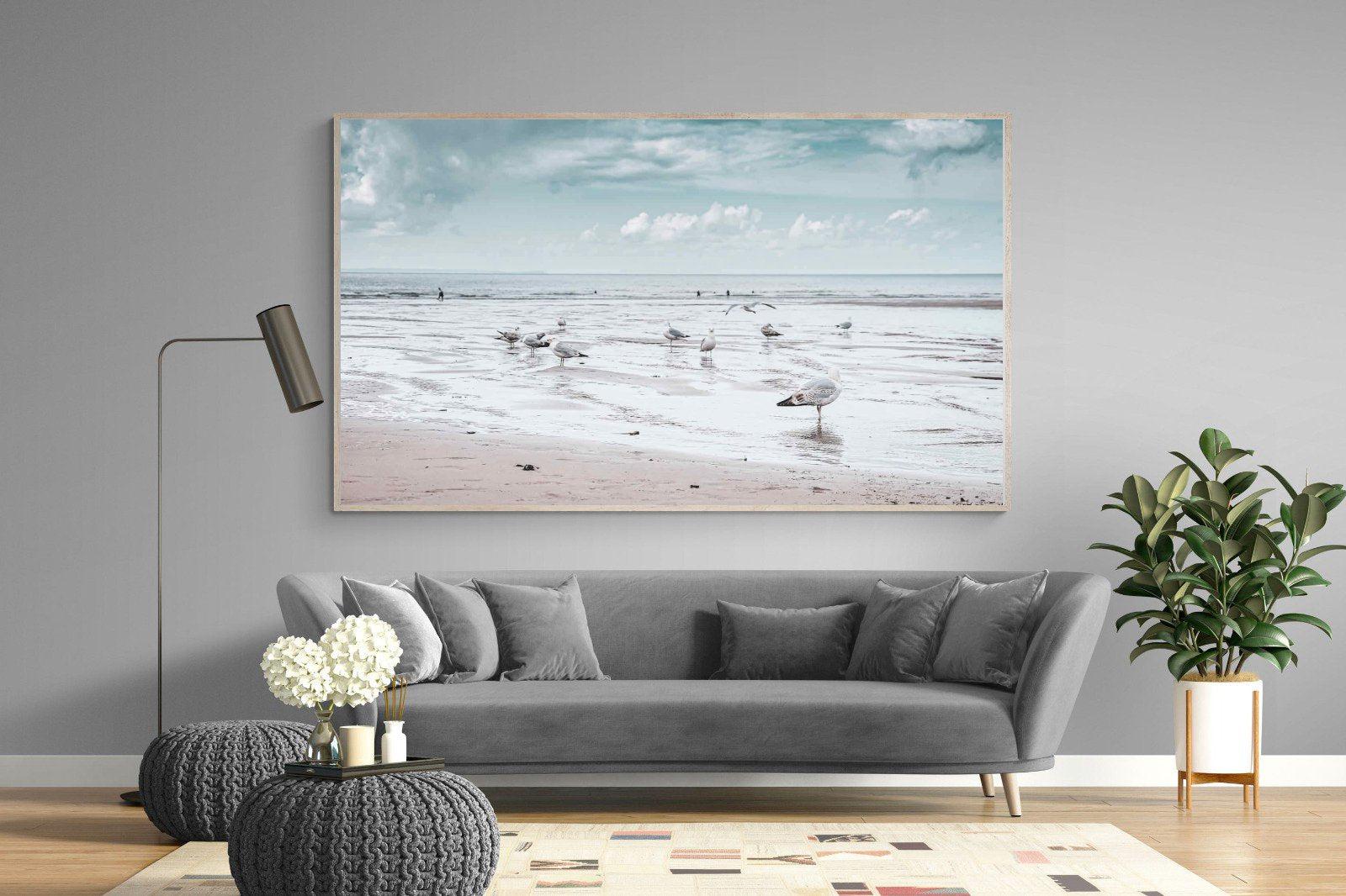 Atlantic Beach-Wall_Art-220 x 130cm-Mounted Canvas-Wood-Pixalot