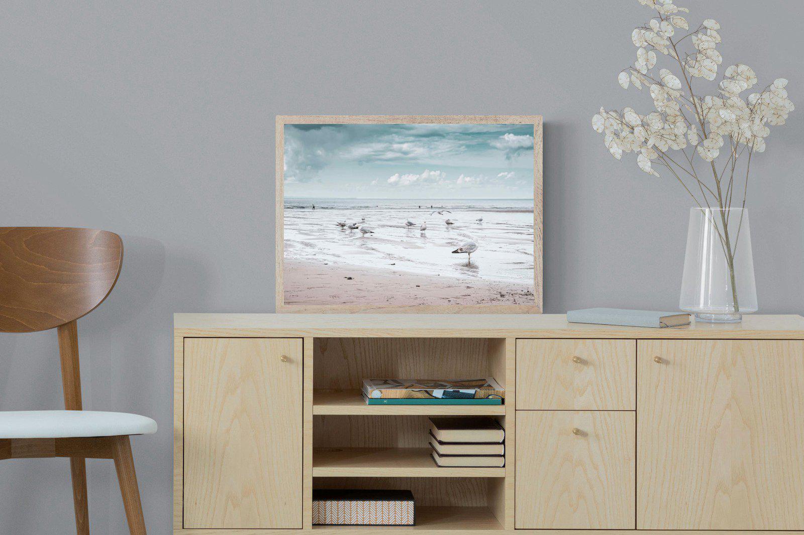 Atlantic Beach-Wall_Art-60 x 45cm-Mounted Canvas-Wood-Pixalot