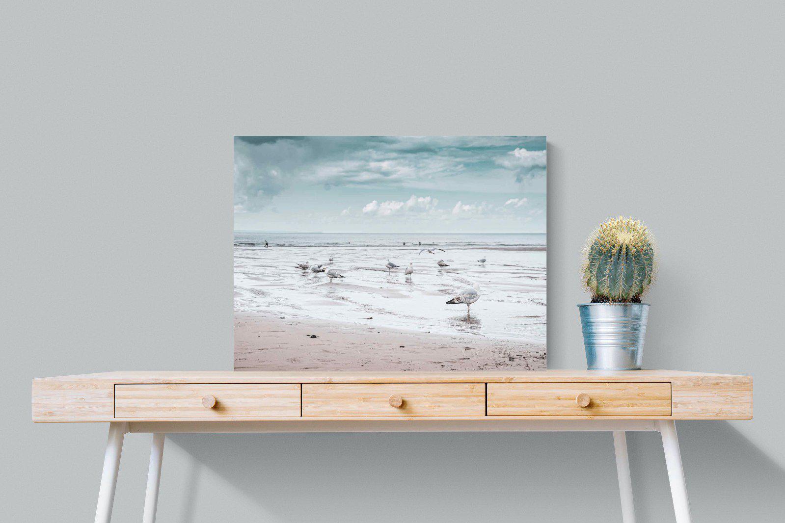 Atlantic Beach-Wall_Art-80 x 60cm-Mounted Canvas-No Frame-Pixalot