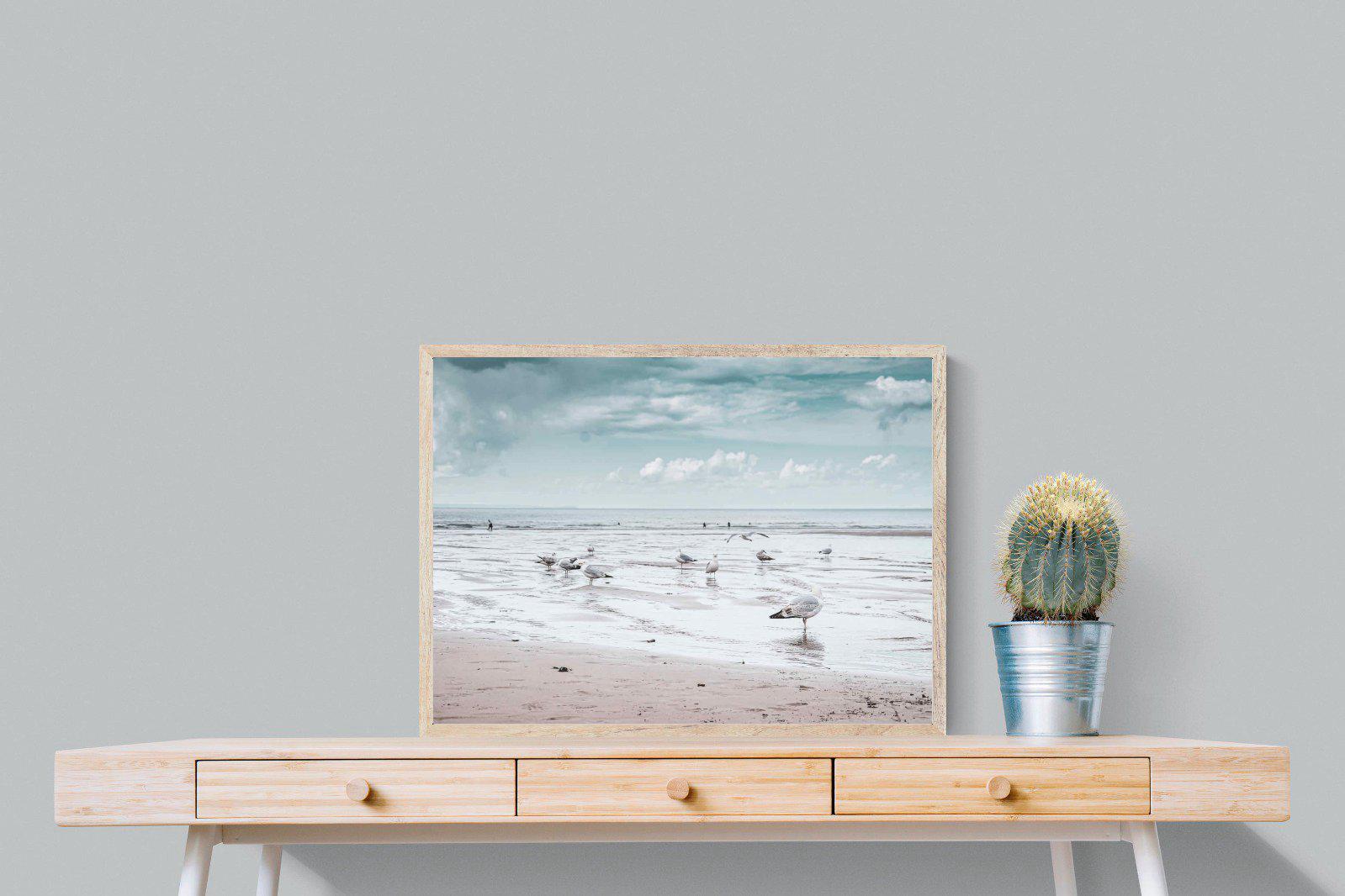 Atlantic Beach-Wall_Art-80 x 60cm-Mounted Canvas-Wood-Pixalot