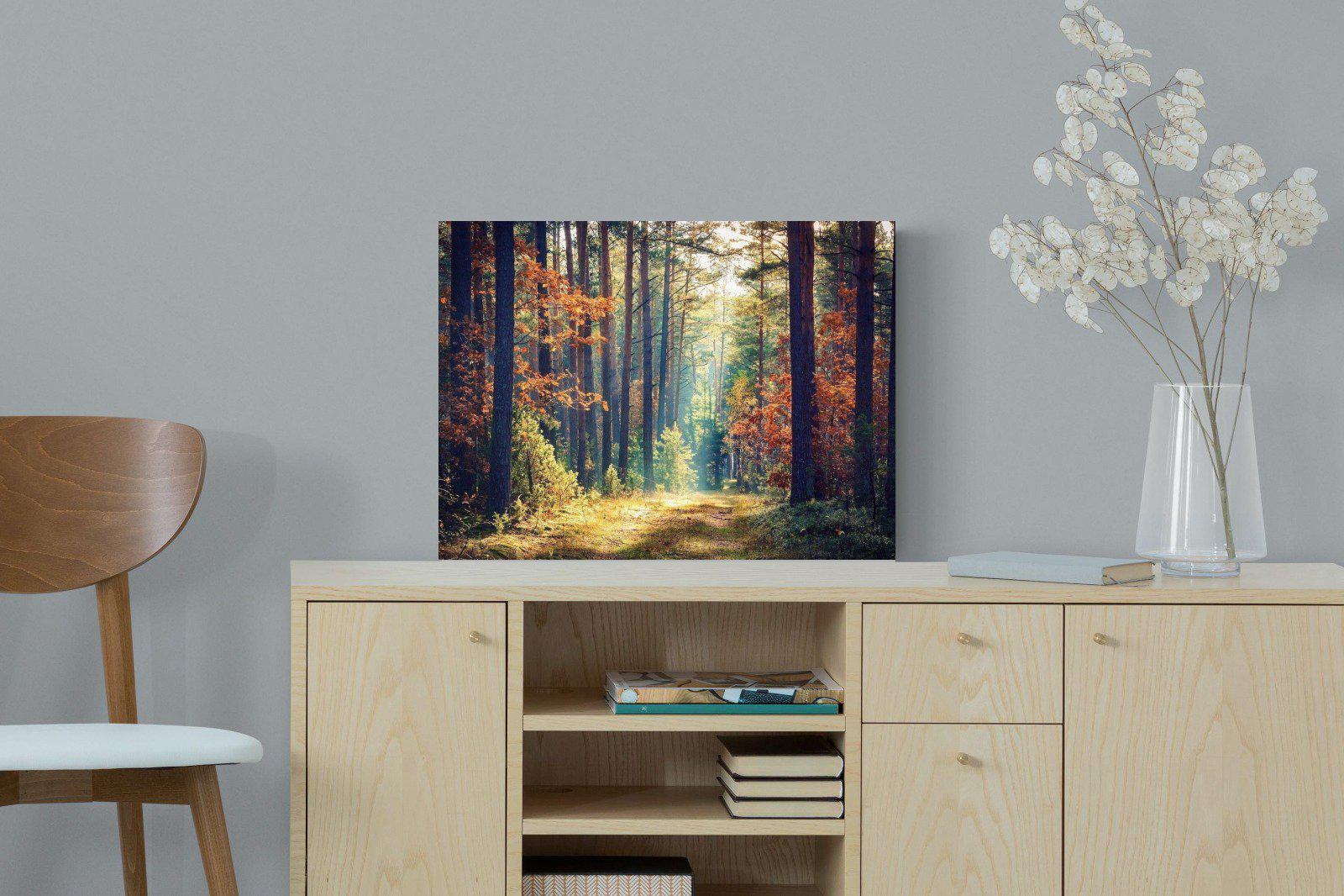 Autumn Forest-Wall_Art-60 x 45cm-Mounted Canvas-No Frame-Pixalot