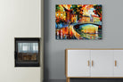 Autumn Old Bridge-Wall_Art-100 x 75cm-Mounted Canvas-No Frame-Pixalot