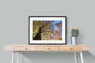 Autumn Tree Leaves-Wall_Art-80 x 60cm-Framed Print-Black-Pixalot