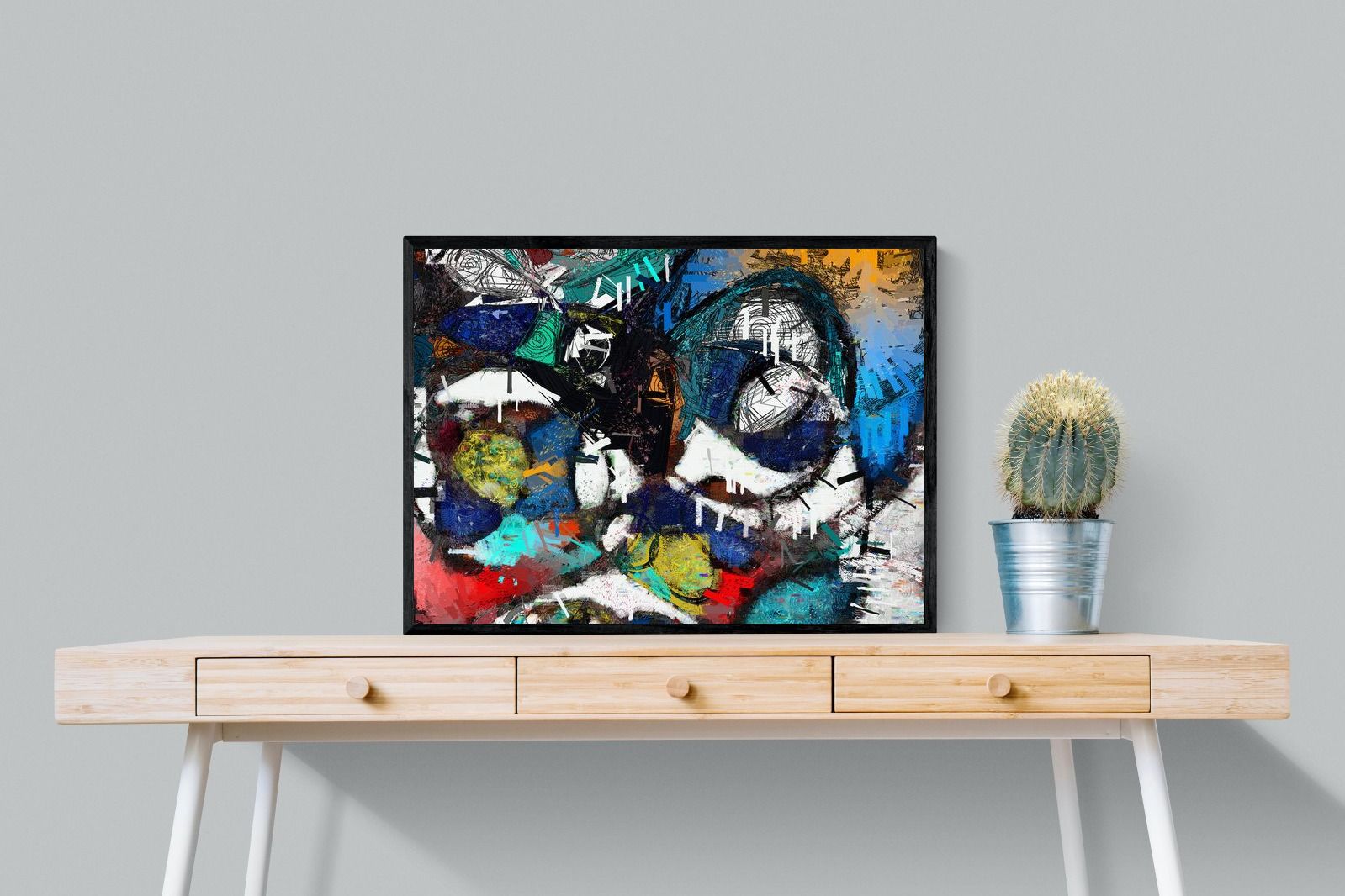 Avant-Garde-Wall_Art-80 x 60cm-Mounted Canvas-Black-Pixalot