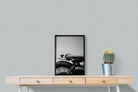 Back Seat Rider-Wall_Art-45 x 60cm-Mounted Canvas-Black-Pixalot