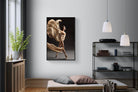 Ballerina Drama-Wall_Art-100 x 150cm-Mounted Canvas-Black-Pixalot