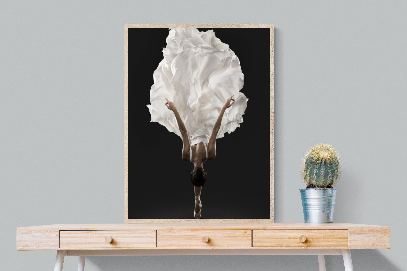 Ballerina Pose-Wall_Art-75 x 100cm-Mounted Canvas-Wood-Pixalot