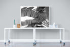 Banana Frond-Wall_Art-120 x 90cm-Mounted Canvas-White-Pixalot
