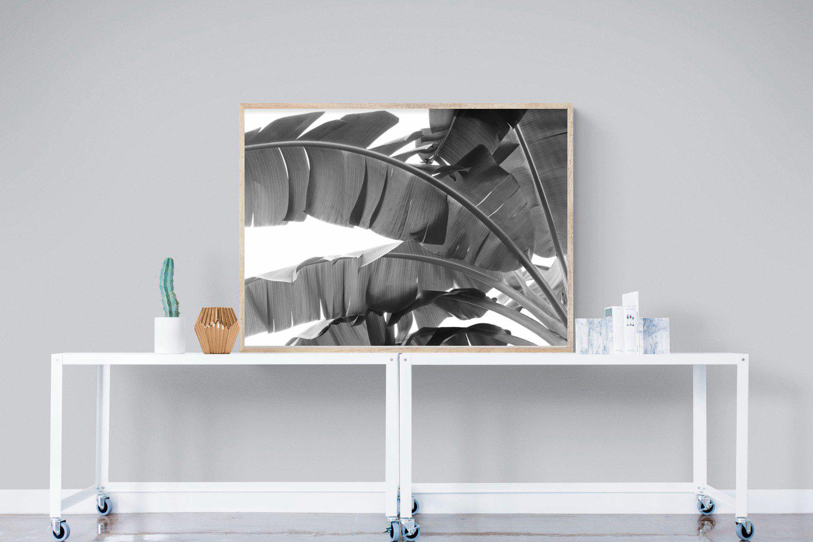 Banana Frond-Wall_Art-120 x 90cm-Mounted Canvas-Wood-Pixalot