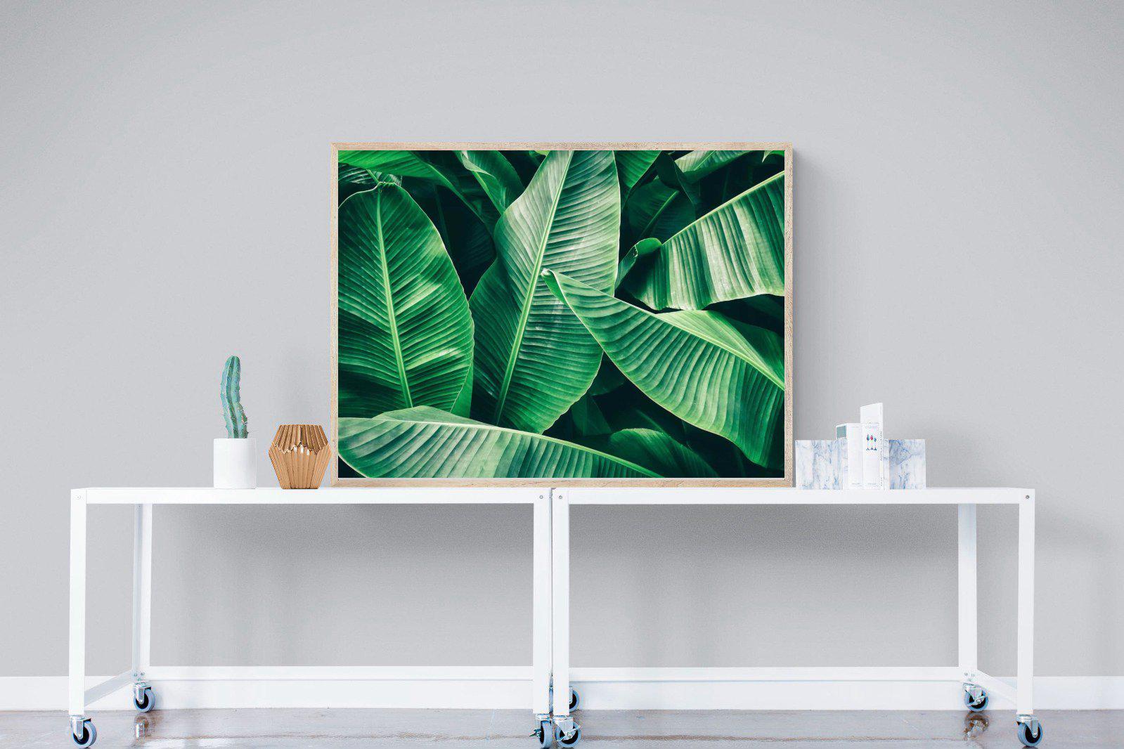 Banana Leaves-Wall_Art-120 x 90cm-Mounted Canvas-Wood-Pixalot