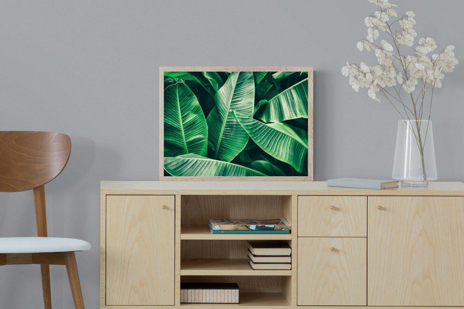 Banana Leaves-Wall_Art-60 x 45cm-Mounted Canvas-Wood-Pixalot