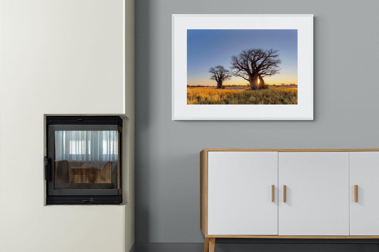 Baobab-Wall_Art-100 x 75cm-Framed Print-White-Pixalot