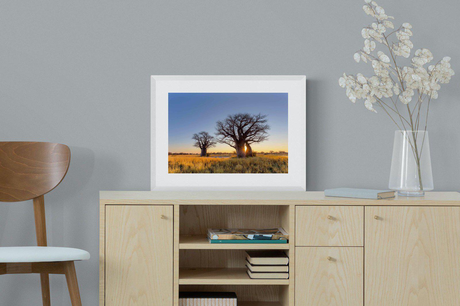 Baobab-Wall_Art-60 x 45cm-Framed Print-White-Pixalot