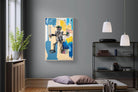 Basquiat Warrior-Wall_Art-100 x 150cm-Mounted Canvas-Wood-Pixalot