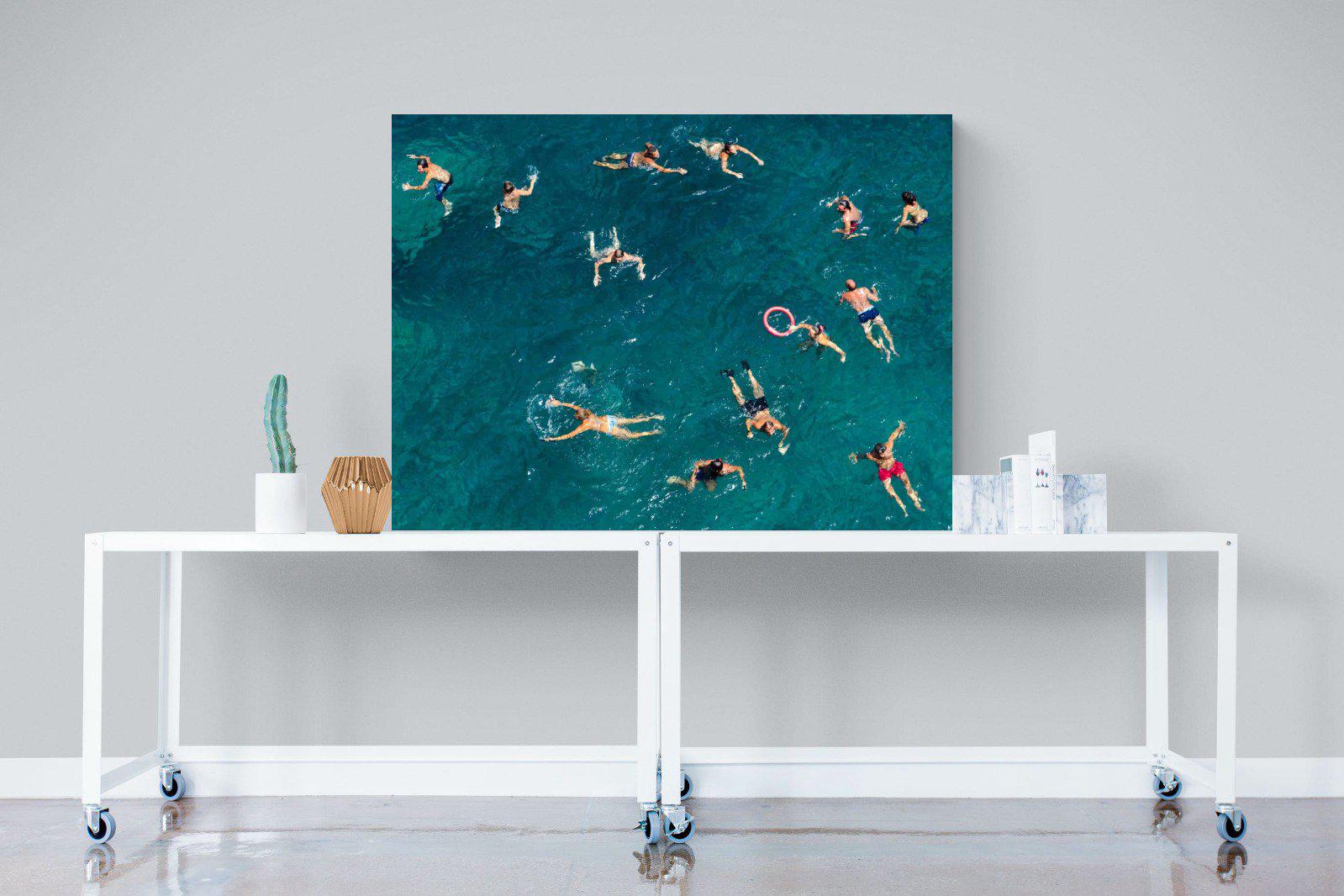 Bathers-Wall_Art-120 x 90cm-Mounted Canvas-No Frame-Pixalot