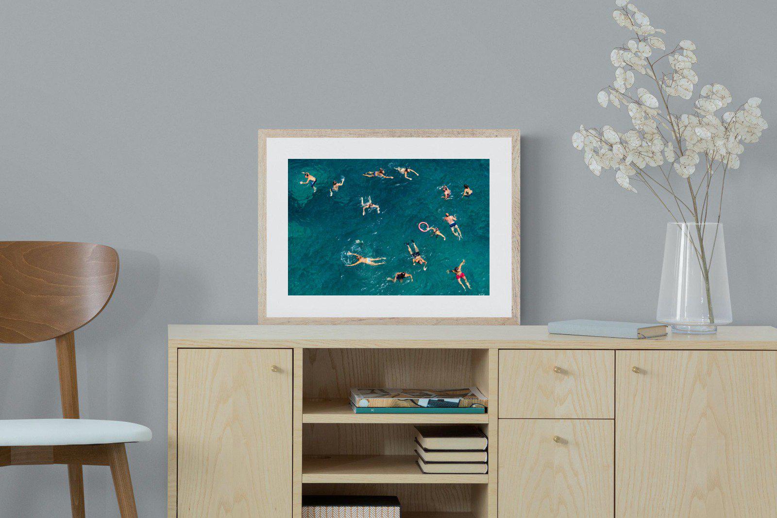 Bathers-Wall_Art-60 x 45cm-Framed Print-Wood-Pixalot