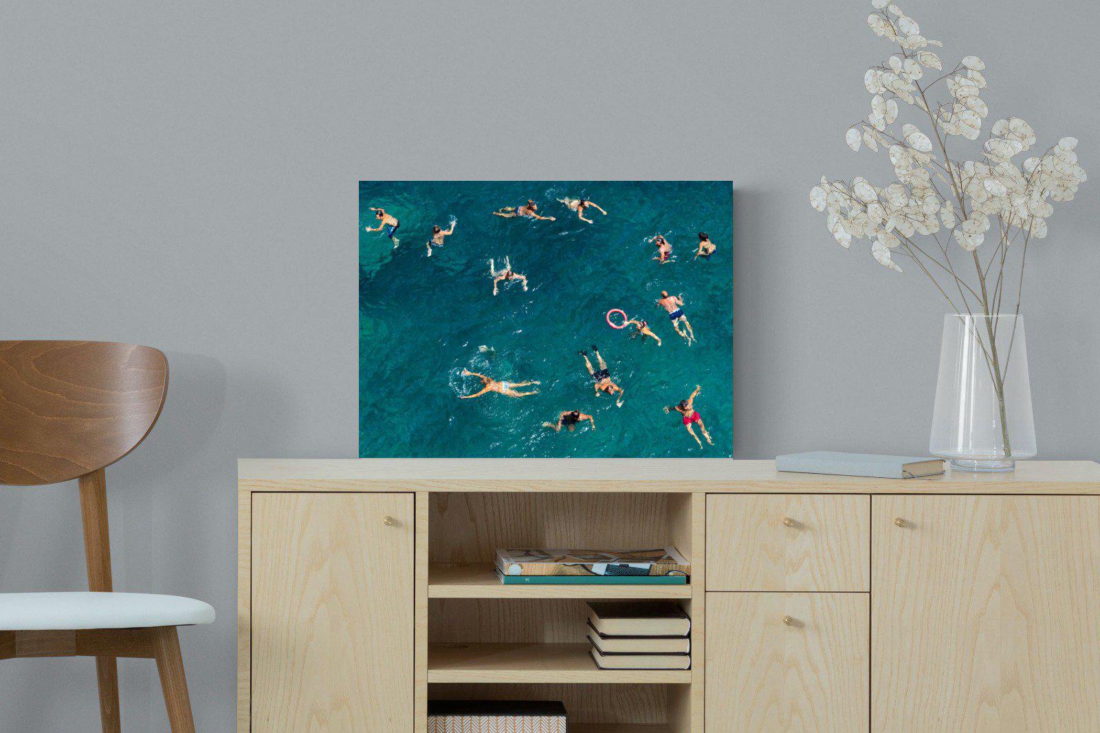 Bathers-Wall_Art-60 x 45cm-Mounted Canvas-No Frame-Pixalot