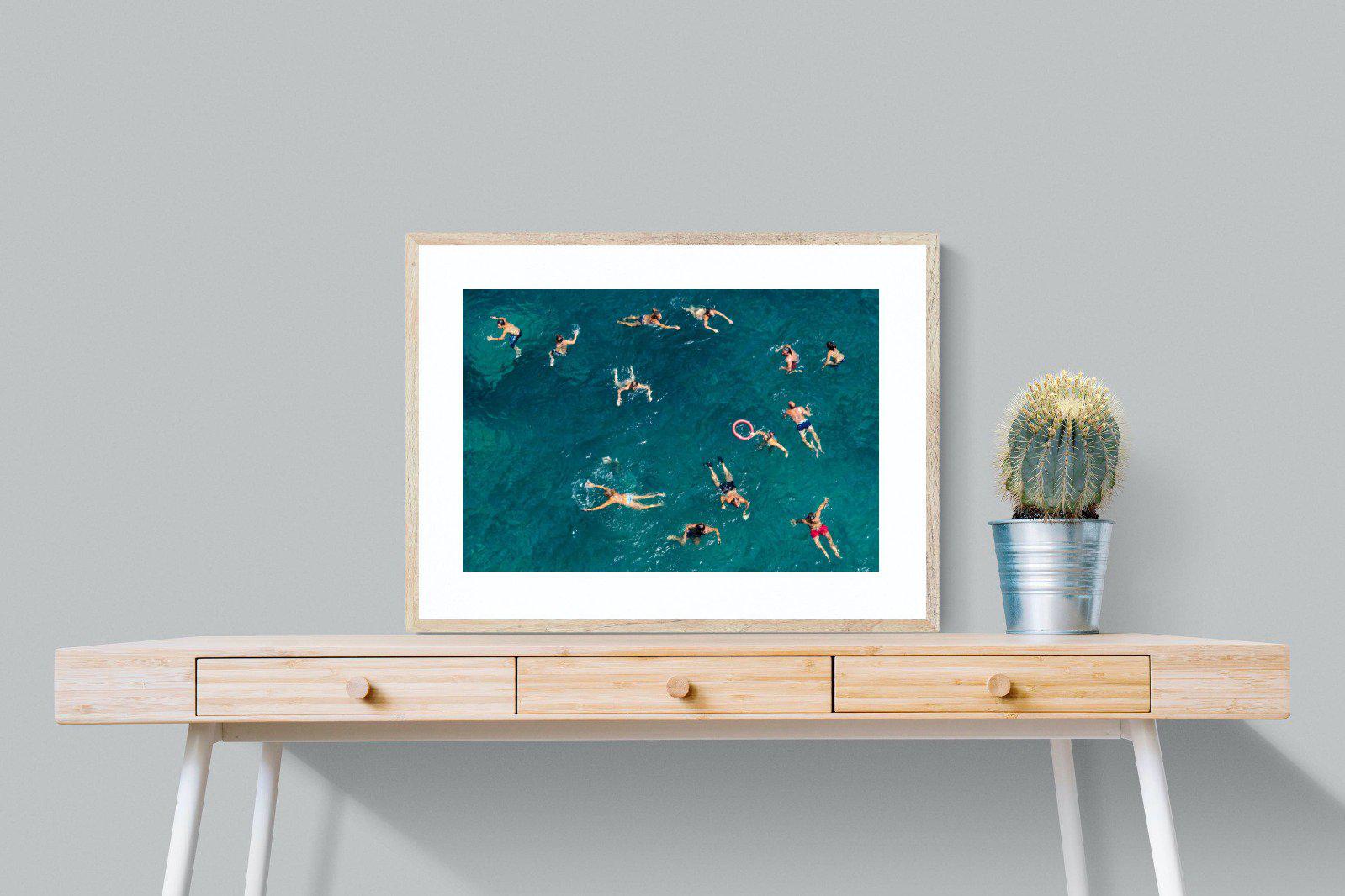 Bathers-Wall_Art-80 x 60cm-Framed Print-Wood-Pixalot