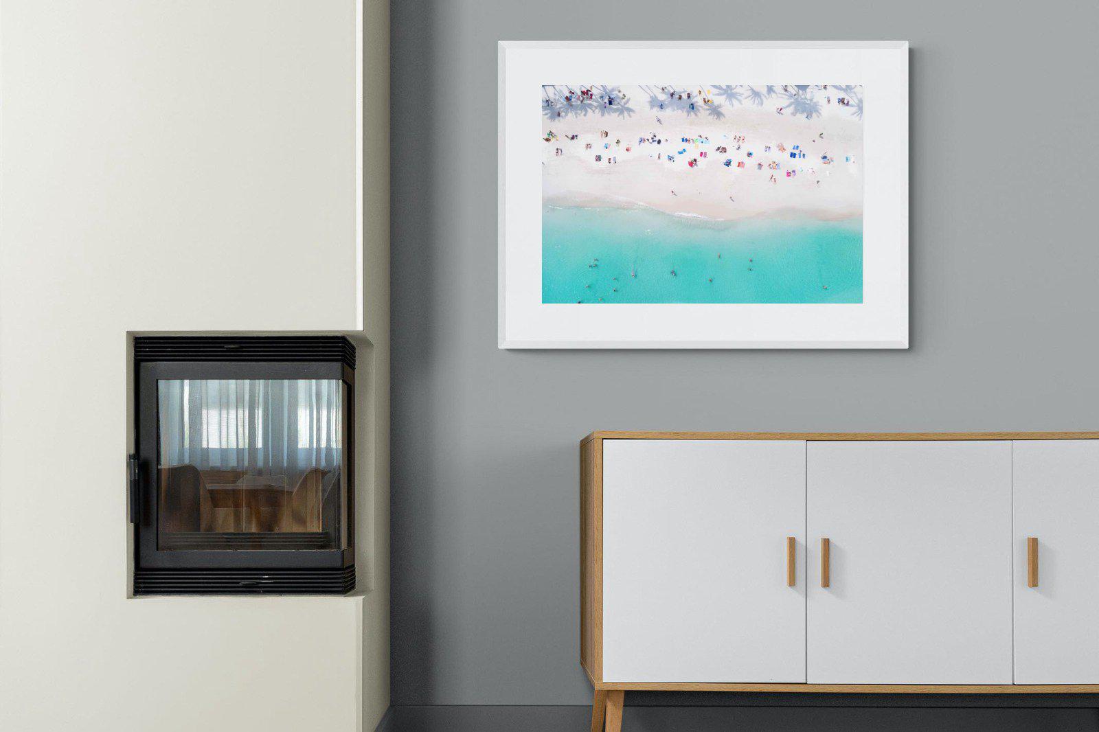 Beach Life-Wall_Art-100 x 75cm-Framed Print-White-Pixalot