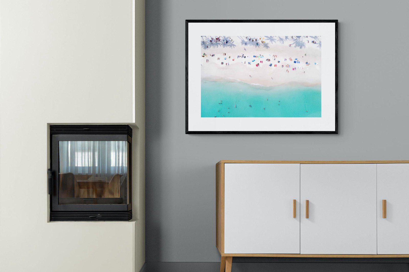 Beach Life-Wall_Art-100 x 75cm-Framed Print-Black-Pixalot