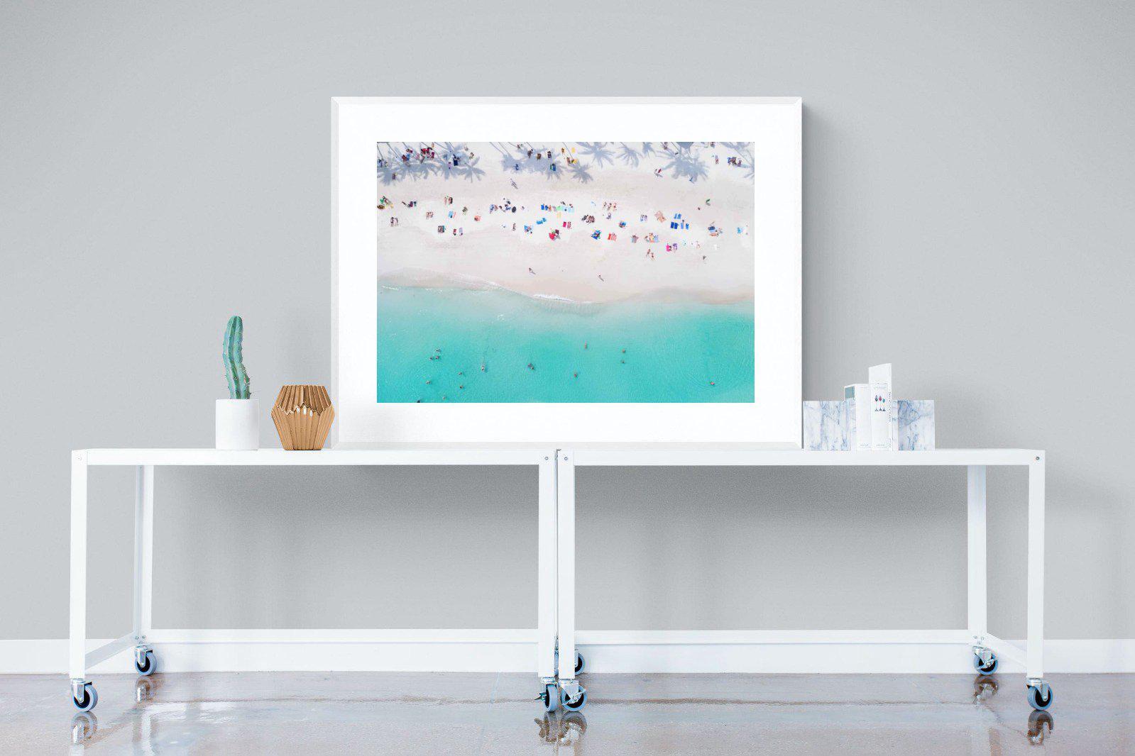 Beach Life-Wall_Art-120 x 90cm-Framed Print-White-Pixalot