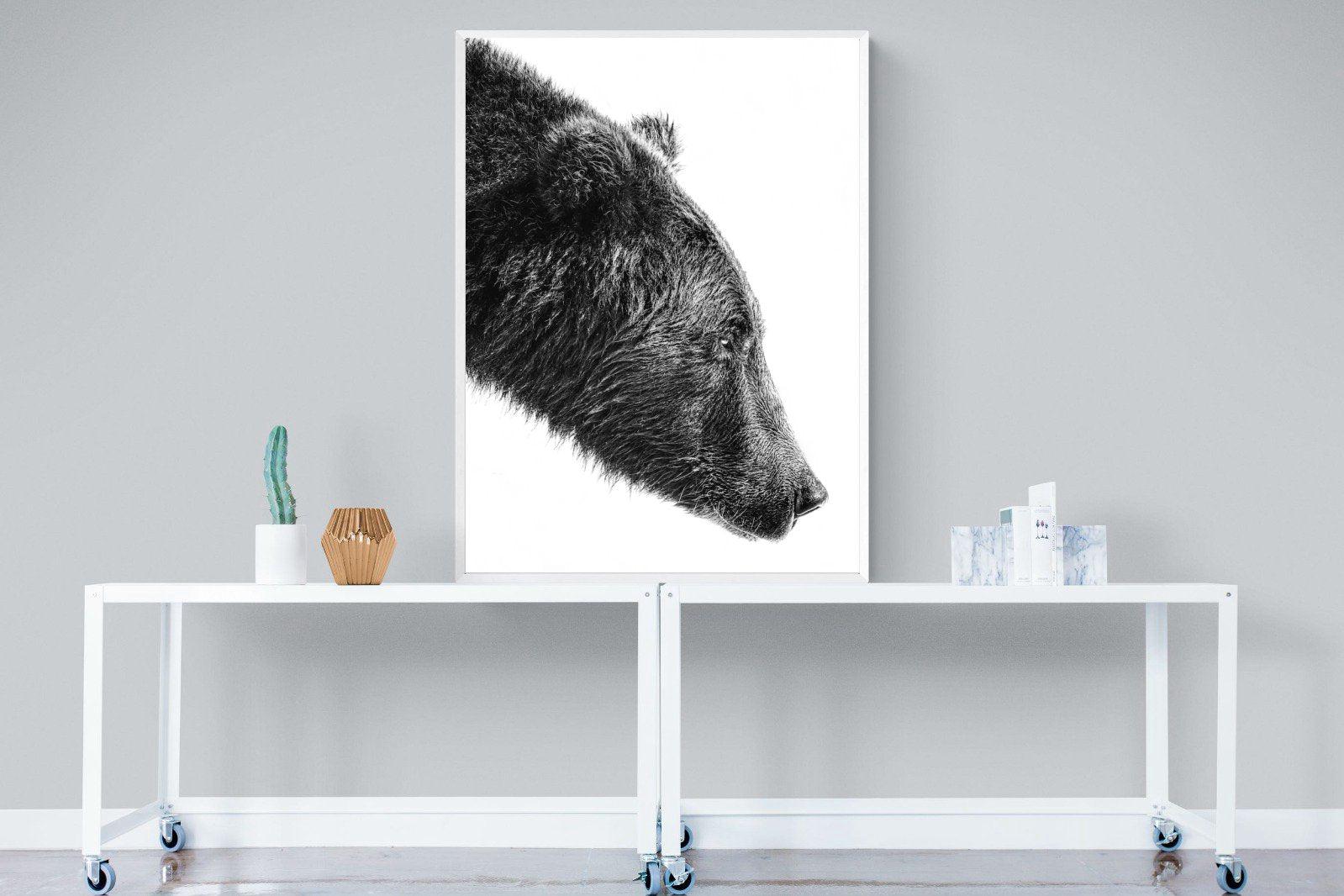 Bear-Wall_Art-90 x 120cm-Mounted Canvas-White-Pixalot