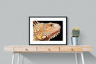 Bearded Dragon-Wall_Art-80 x 60cm-Framed Print-Black-Pixalot